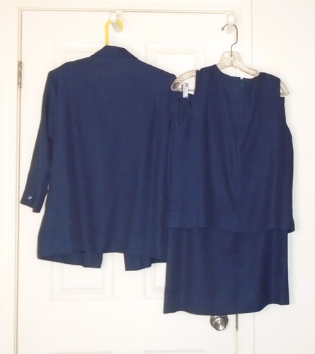 vintage Henry Lee Petites Skirt Blazer Suit Womens Size 12 - Picture 4 of 4