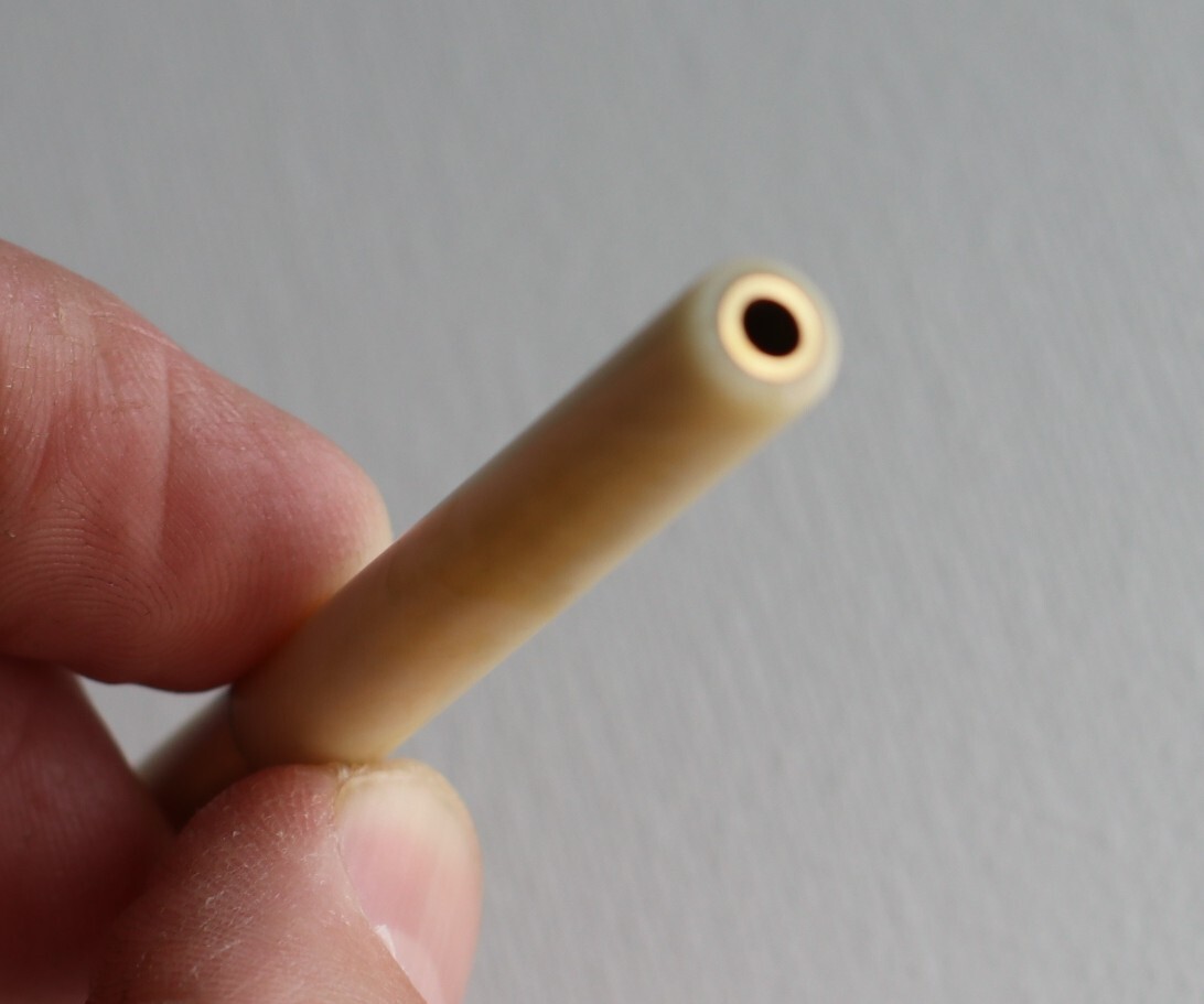 3" Brass Bat-One Hitter Pipe-Grinder Tip-Designed for 4" Dugouts-Pearl