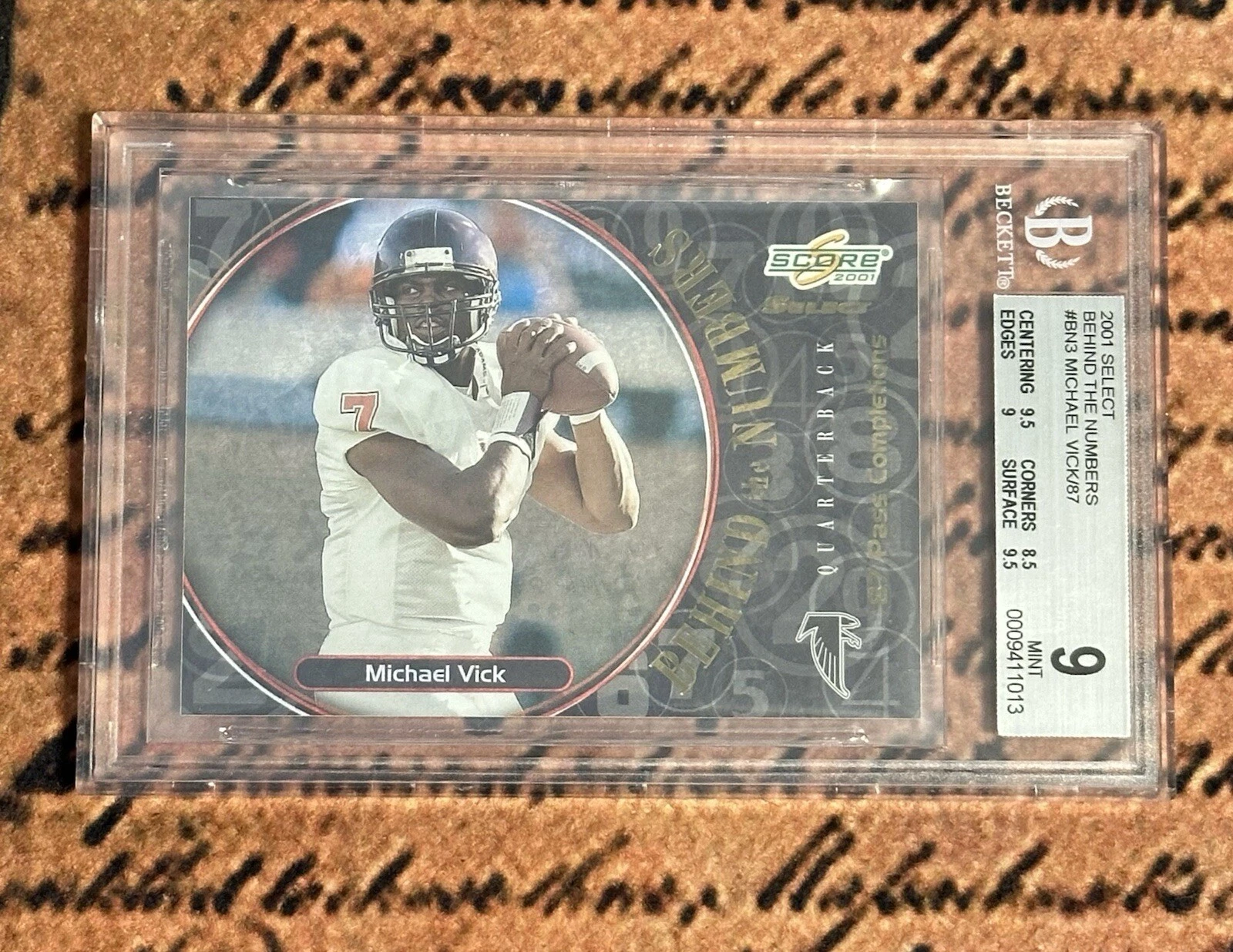 Michael Vick Score Select Behind the Numbers #BN3 Behind the Numbers