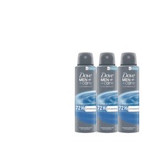 3X150Ml Dove Men+Care Advanced Anti Transpirant Spray Clean Comfort 72H