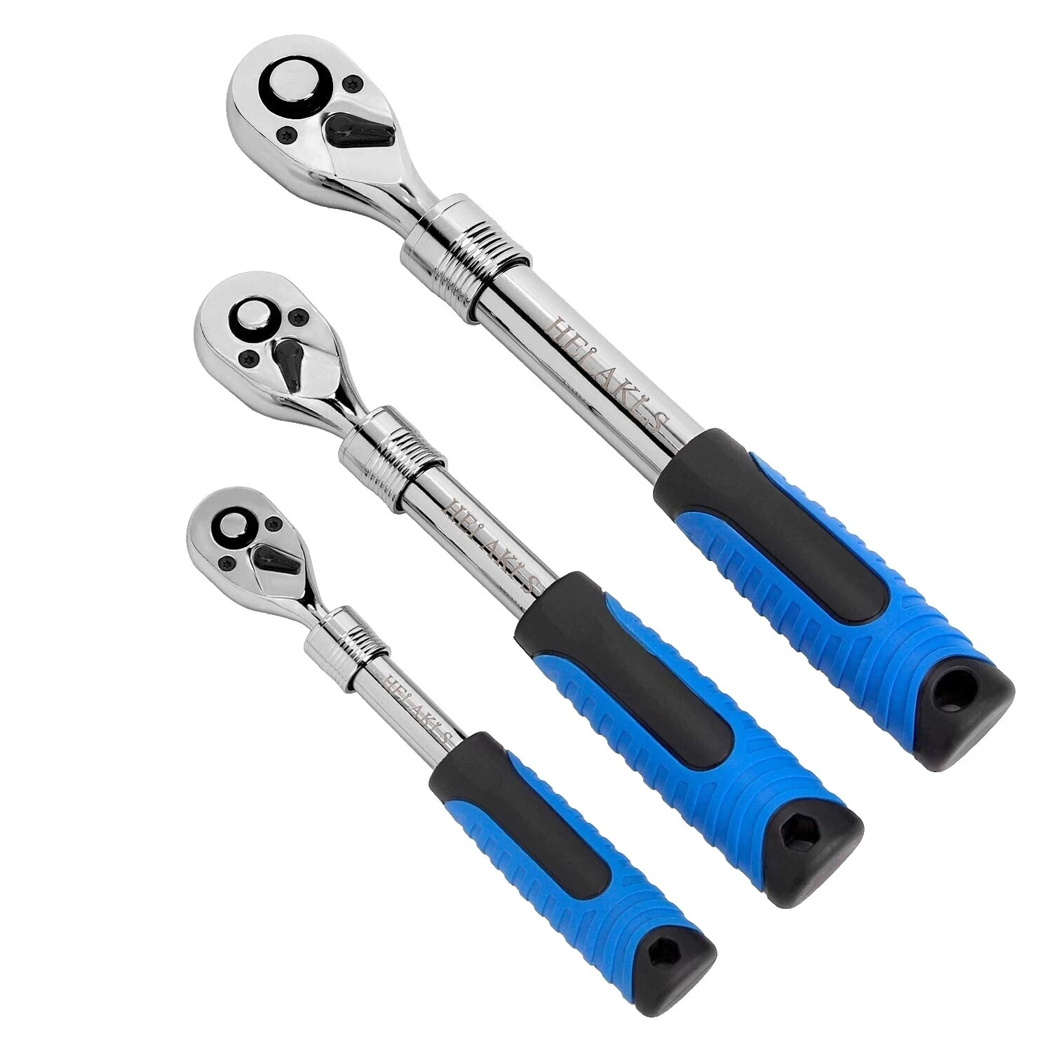 Ratcheting Socket Wrenches 5 Pieces