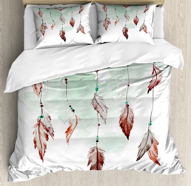 Traumfanger Bettwasche Set Dreamcatcher Feder Netz Ebay