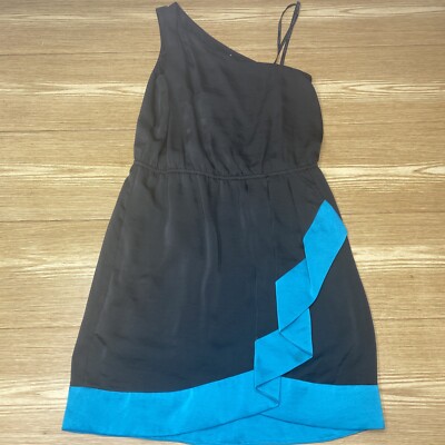 Vestido De Mujer BCBG Generation Vestir Coctel Fiestas Bodas Negro Azul Talla XS