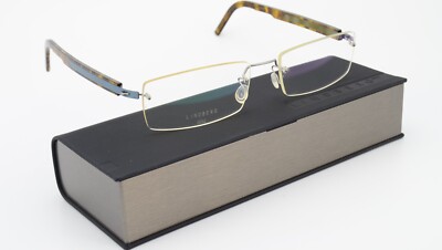 LINDBERG Brille 2052 135 Col. K62 Spirit Titanium Rimless Tortoise Brown Blue