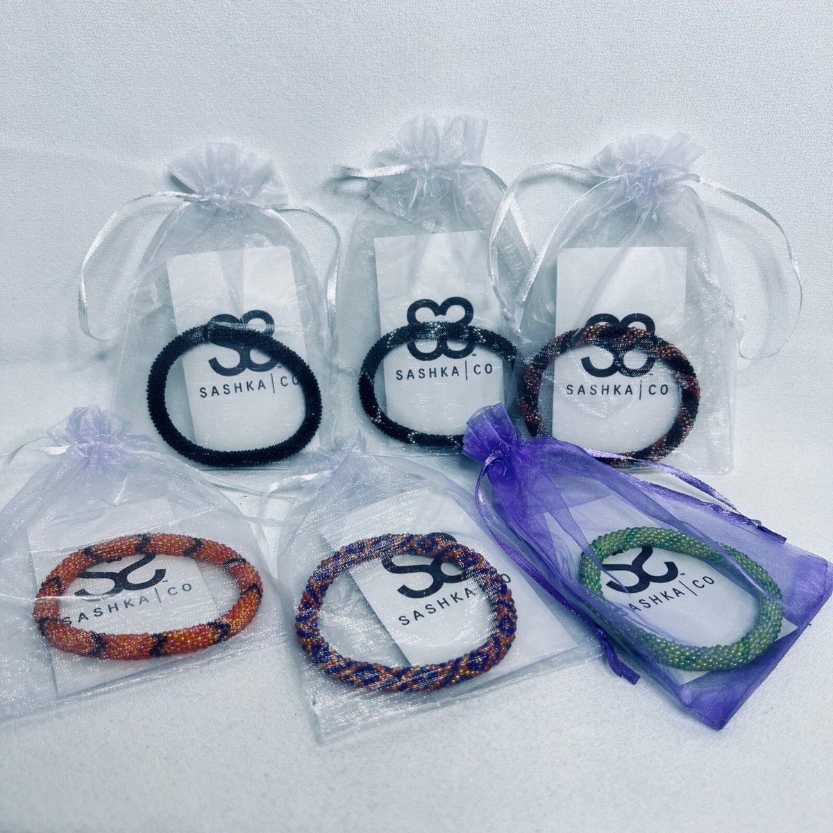 Your Choice Of New Sashka Co Glass Beaded Bracelet