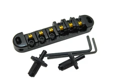 LOCKING ROLLER Bridge Gibson Les Paul Guitar-Black Small Post