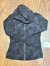 NEW Lululemon Hooded Define Jacket Mesh Vent Nulu 365 Camo Deep Coal 6  8