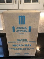 New Nos Boxed Martin Usa Speaker Eastman Sound Spectrum Slope (1) Speaker