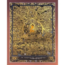 Buddha Life Thangka, Buddha Story Thanka, Fine Quality Buddha History