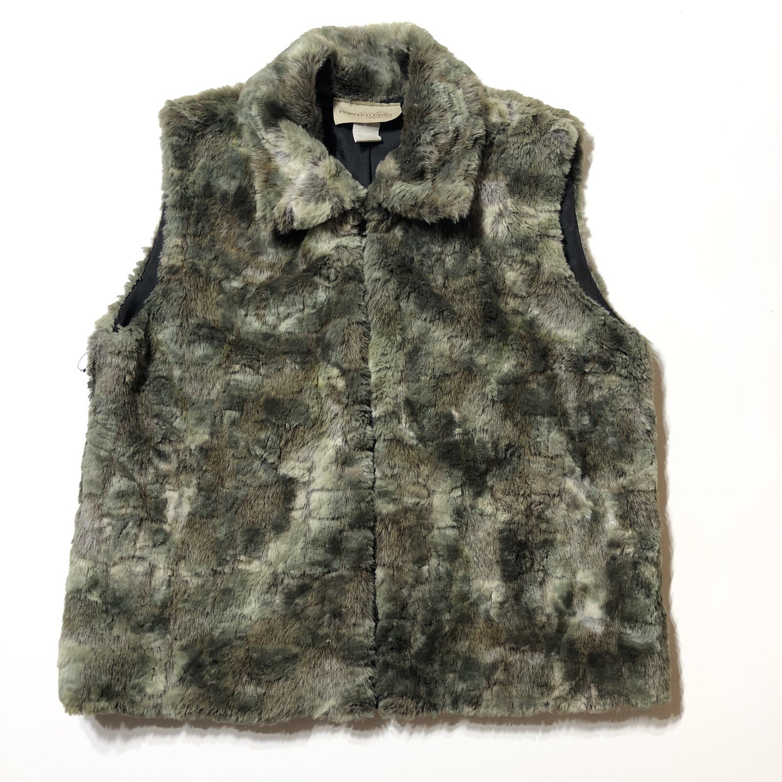 Giacca gilet donna PAINTED PONY taglia S pelliccia sintetica vintage usa fuzzy us intime ottimeioni