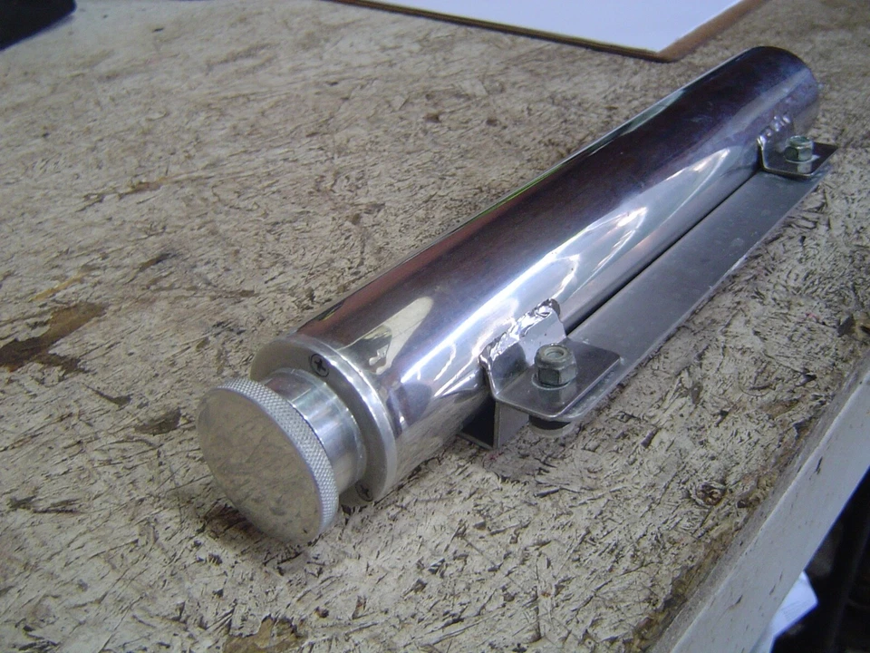 Billet Aluminum Coolent Recovery Tank Side Rad Mount - Image 3 of 4