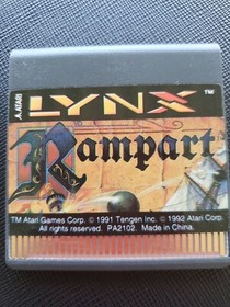 RAMPART Atari Lynx NEW CARTRIDGE AND MANUAL NO BOX