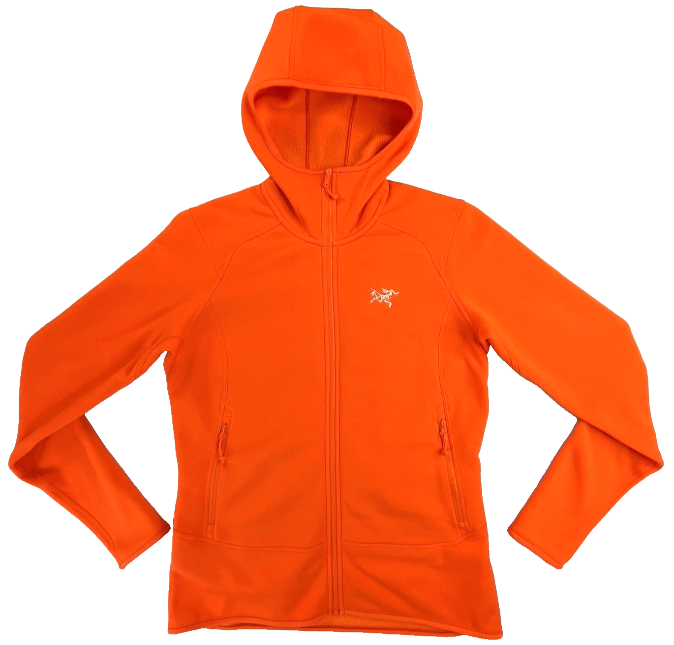 Arc'teryx Felpa Donna Kyanite con Cappuccio Full Zip Pile Arancione Taglia Media.