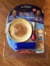 NEW! Ceramic Grater Plater & Bonus Garlic Peeler, As Seen on TV Kitchen