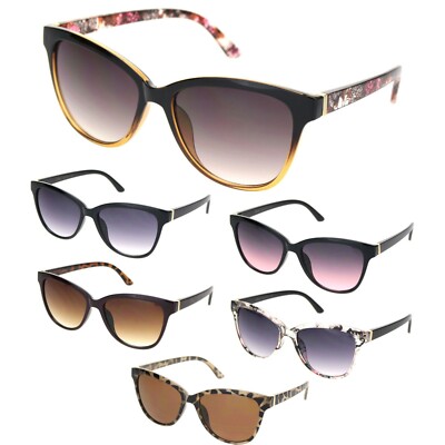 Mujer 90s Ojos de Gato Estilo Cuerno Rim Gafas Sol de Diseñador