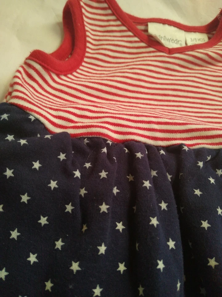 Vestido feminino de 3 a 6 meses 4 de julho - Imagem 4 de 4