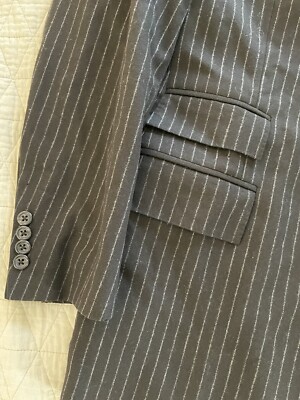 Polo by Ralph Lauren Vintage Chalk Stripe Wool Flannel Ticket