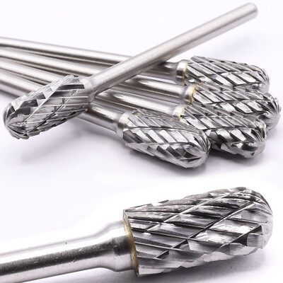 5x VHM Fräser 6 , 3 mm Frässtift Raspel Gravur für Dremel Proxxon Zubehör