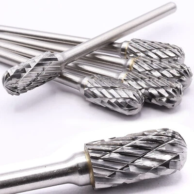 HOBBYPOWER24 5x VHM Fräser 6 , 3 mm Frässtift Raspel Gravur für Dremel Proxxon Zubehör