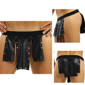 faux leather kilt