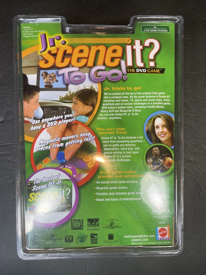 Sealed Scene It Jr To Go DVD Board Movie Game Kids Entertainment Sports Trivia - Image 4 of 4