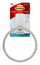 Hand Towel Holder Satin Nickel with Water Res...