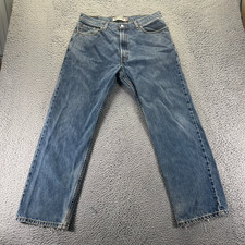 Vintage Levi's 505 Jeans Men 36x30 Blue Cotton Denim Straight Leg Faded Workwear