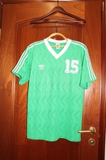 Vintage 1980 Green Adidas #15 Template Football shirt Ireland / Hannover - 44-46