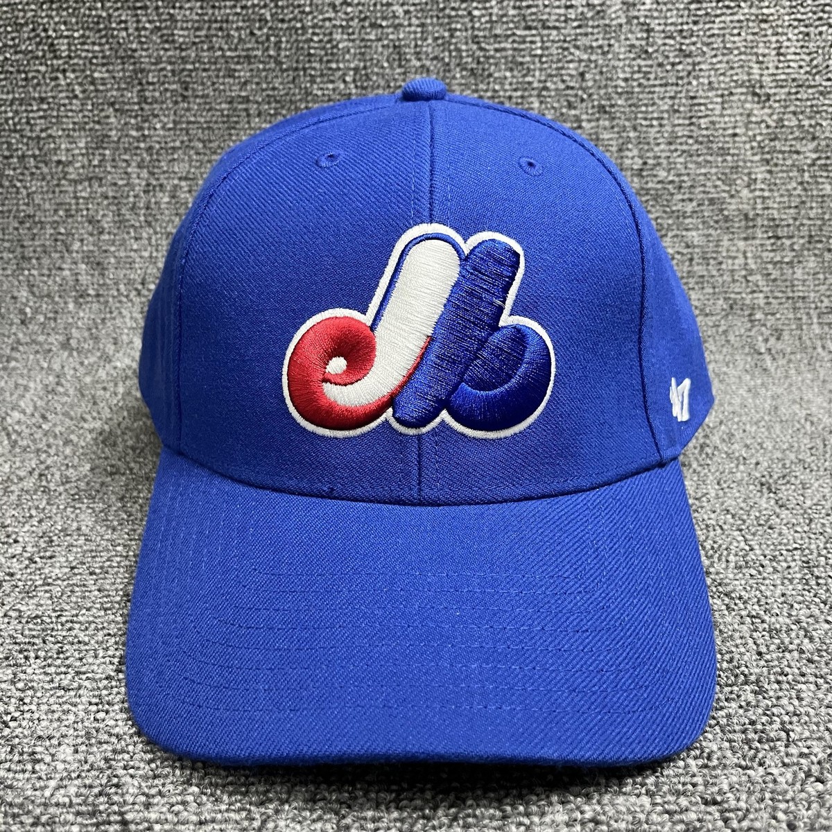 '47 Brand Montreal Expos MVP Adjustable Baseball Cap Royal Blue New