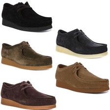 Stivali uomo Clarks Wallabee Evo morbidi scamosciati suola crepe chukka oliva UK 7 - 12