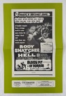 GOKE BODY SNATCHER PIT Pressbook 70s 4Pg Comp. 11x17 Horror Movie Poster 28765 — photo 3