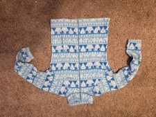 Columbia Girls Fleece Full Zip Jacket Blue Pink White Geometric Pattern Size S