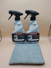 2 PACK Weiman Stainless Steel Cleaner & Polish Trigger Spray 12 fl oz /w Cloth