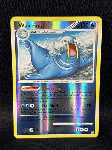 Pokemon TCG Walrein Rare Reverse Holo Mysterious Treasures 39/123