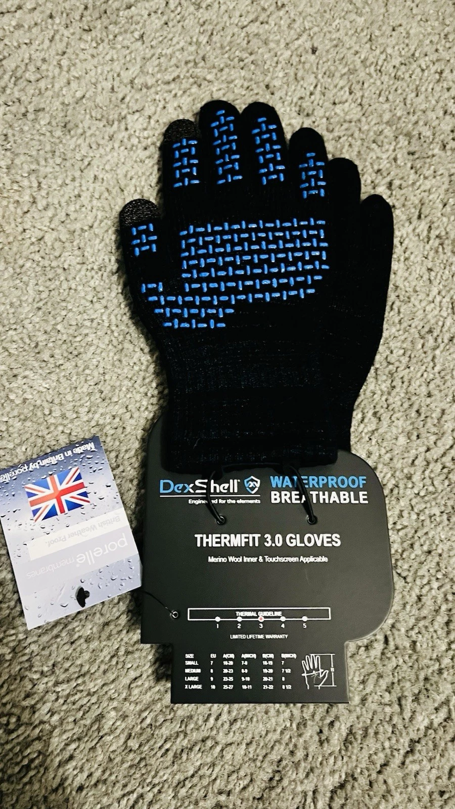 Dexshell Waterproof Breathable Gloves. Size Small. NEW