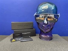 NEW PORSCHE DESIGN P8597-A-69 MM SUNGLASSES MATTE BLACK GUN METAL/SILVER GREY