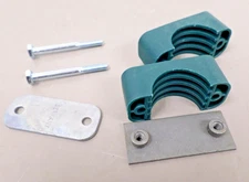 STAUFF 1-1/4" Tube Clamp with Single Weld Plate P/N: SP-532-PP-DP-AS-U-W10