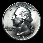 1959-D Silver Washington Quarter Dollar ---- Gem BU+ Stunning Coin ---- #PP728