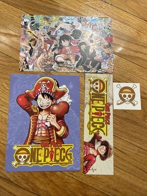 Book Store One Piece Graphic Novel Promo Cards Bookmark Tattoo Monkey D. Luffy