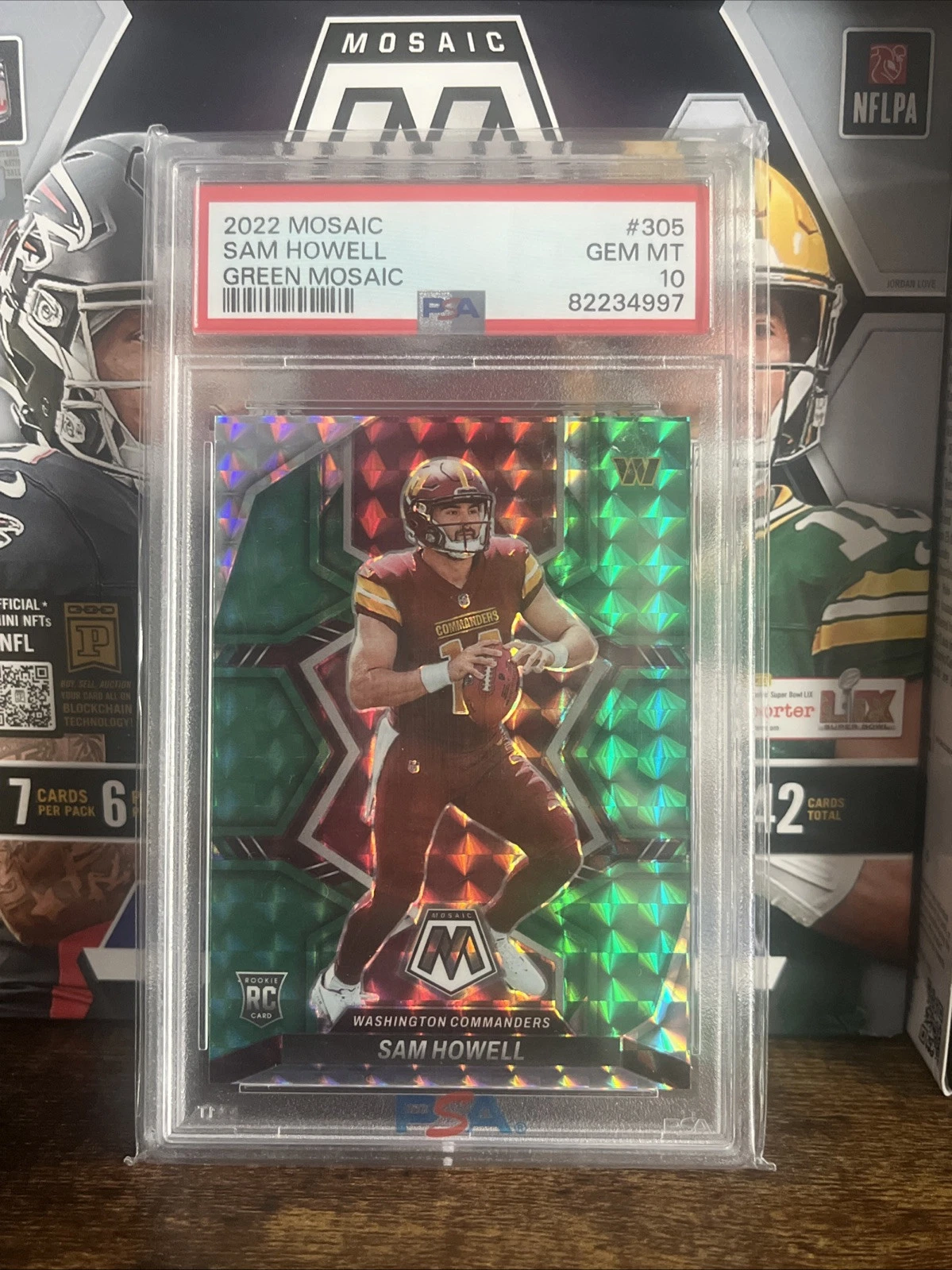 Sam Howell trading card