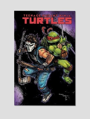 Raphael and Casey Jones TMNT Premium Giclee Print Poster 11x17 Wall Art