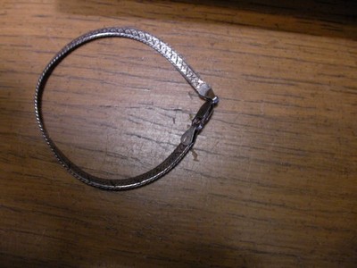 ECHT 925. SILBER Armband um Kette 5'' lang 2 1/2 rund dünnes Armband