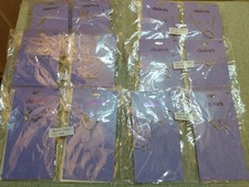 Lot of 22 Claire's Letter Necklaces  Earrings Sets - A, C, J, K, S - New Items