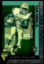 2021 CHRONICLES DRAFT PICKS JAVONTE WILLIAMS 248 MT FLUX BASE RC NORTH CAROLINA