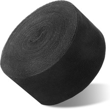 11 Yards Cotton Twill Tape Ribbon, Wide Black Bias Tape, Soft Natural Cotton Rib