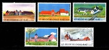 BELGIUM - 2001 FARMS - 5V - MINT NH