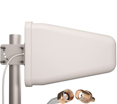 Yagi Directional Antenna 3G/4G/LTE 9dBi 806MHz-960MHz and 1.7-2.5GHz 2FT Cabl...