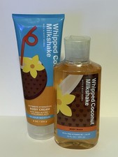 Bath And Body works Whipped Coconut Milkshake Body Cream And Shower Gel, New