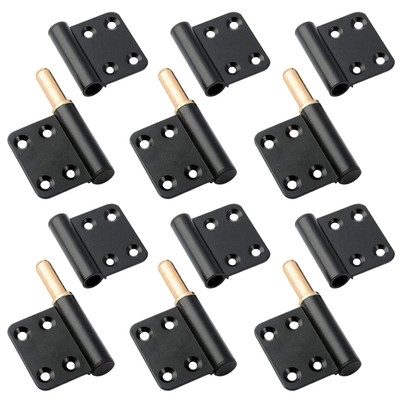 6 Pcs Lift Off Hinge Black Flag Hinges 4 Inch Lift Off Hinges Removable Door ...