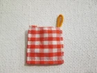 Vintage Barbie Q #962 / Apron Pak ~ Red & White Checkered Potholder